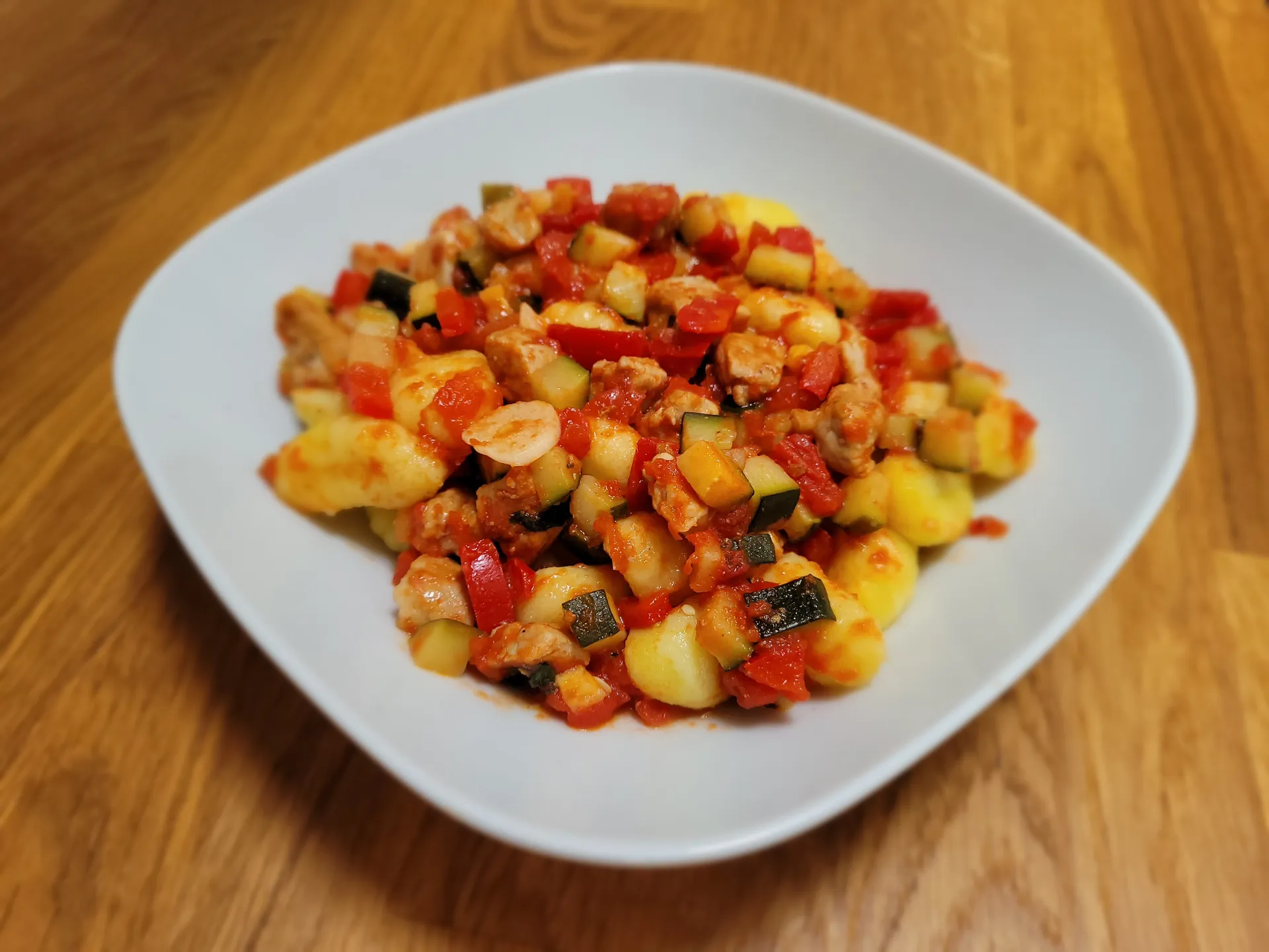 Gnocchi s vepřovým masem